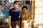 Teacher Ms. Wong and student Pi Hong Chao